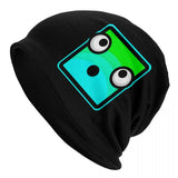 App Fun Games Geometric Dash Bonnet Hat Cool Street Skullies Beanies Hats Geometry Dash for Men Women Warm Multifunction Cap