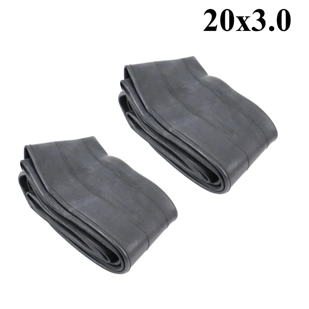 2PCS Beach Bicycle Tube 20 X 3.0 20x4.0 24x3.0 24x4.0 Bike Inner Tube For Snowmobiles Bicycles ATVs Black Tyre 20/24/26 Inch