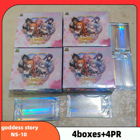 Wholesale 4 Boxes Goddess Story NS-11 Collection Card PR Anime Games Girl Party Swimsuit Bikini Feast Booster Box Doujin