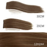 AZQUEEN Synthetic 20cm/30cm Invisible Straight Pads Clip In One Piece Hair Extension Top Side Cover Fluffy Hairpiece For Women