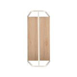 Compact White Coat Rack for Small Entryway Spaces