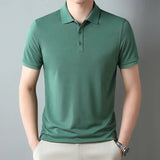 Pure Cotton Short Sleeved T-shirt, Men's Lapel, Summer New Casual and Comfortable POLO Shirt