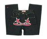 Vintage Gear Patch Punk Jeans High Street Spiderweb Straight Leg Pants Men's Wide Leg Pants Black Cargo Pants Y2k Clothes Baggy