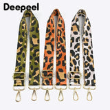 Deepeel Women 3.8cm Wide Colorful Bag Strap Band Leopard Shoulder Crossbody Straps Female Nylon Adjustable Bags Belt Accessory