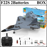 2024 New F22S 2.4G 4CH 3D6G RC Airplane Raptor F22 Warplane WLtoys A180 Upgrade Version LED Light With Gyroscope Out Door Toys