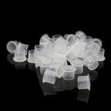 500/1000pcs S/M/L/XL Disposable Microblading Plastic Tattoo Ink Cups Accessories Clear Holder Container Caps