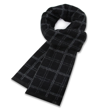 High Quality Men Scarf Autumn Winter Plaid Knitted Wool Muffler Male Business Classic Thick Warm Shawl Gentlemen Chrismas Gift