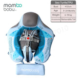 Mambobaby Float Non Inflatable Upgrade Soft Baby Swimming Float Infants Swimming Training UPF 50+ UV Sun Protection Canopy