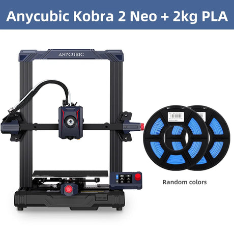 ANYCUBIC Kobra 2 Neo FDM 3D Printer With 250mm/s Max Print Speed Build Size 9.8x8.7x8.7in/250 x 220 x220 mm 25-Point Leveling