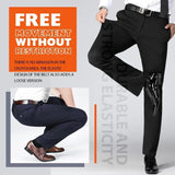 High Stretch Men's Classic Pants Spring Summer Casual Pants High Waist Trousers Business Casual Pants Dropshipping Black/grey