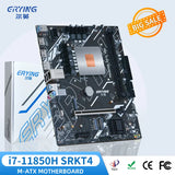 ERYING M-ATX DIY Gaming PC Motherboard with Onboard 11th Core Interpose Kit i7 11850H 2.5GHz 8C16T 24MB Computer Assembly Set