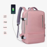 Unisex Backpack Multi-Pockets Large Luggage Bag with Shoes Pocket with USB Charging Port Oxford Cloth for Fitness Sports Outdoor