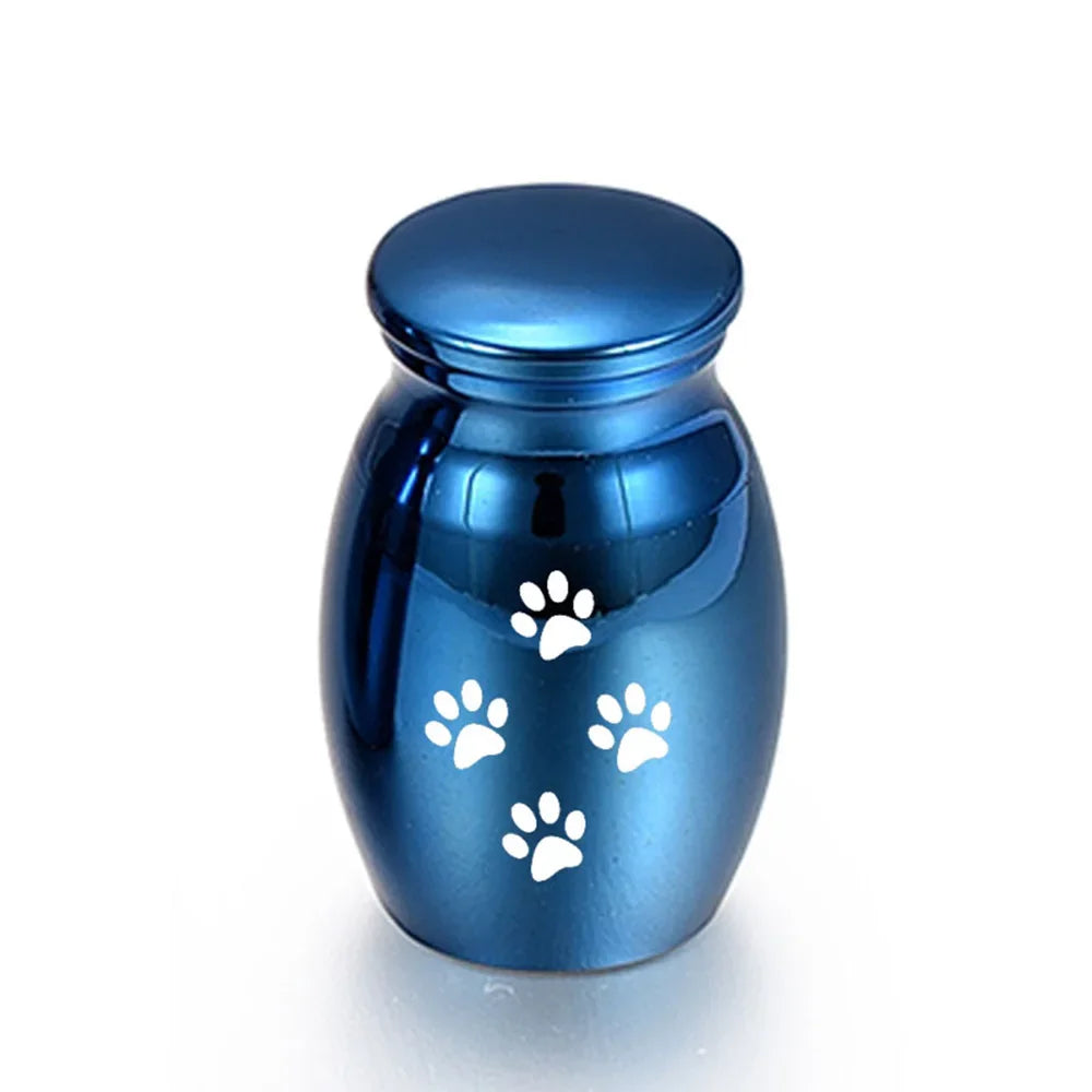 Pet Memorials Pet Urn Dog Paw Print Hair Tooth Collection Urn for Dead Ashes Cat Dog Funerary Urn Urna Para Ceniza De Mascota