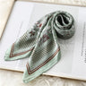 Silk Hair Scarf for Women Fashion Print Shawl Wraps Female Headband Neckerchief 70cm Hand Bag Wrist Foulard Neck Tie Echarpe