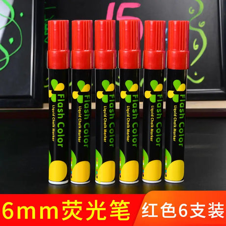 Erasable Chalk Pen Fluorescent Plate LED Electronic Light Emitting Board Whiteboard 8 COLOR Water Billboard Silvery Glass