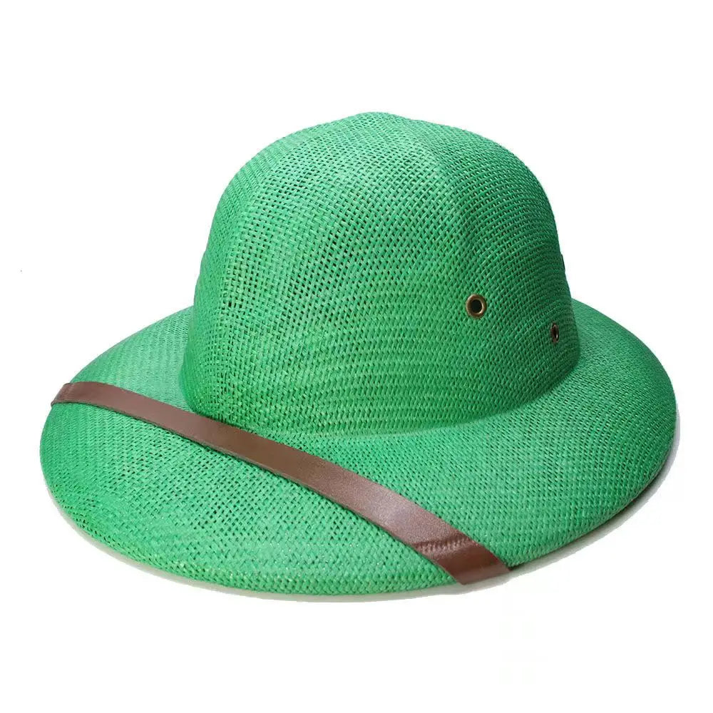 Fashion Vietnam War Army Hat Women Men British Explorer Straw Helmet Summer Boater Bucket Sun Hats Unisex Jungle Miners Cap