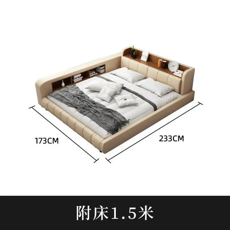 Parent child bed, second  family,  leather , master