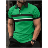 Summer New Men Polo Shirt Personalized Business Casual Polo Collar Short sleeve Top Fashion Simple Versatile Breathable Clothing