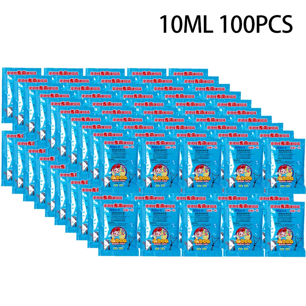 New 100ML-1000ML Concentrate Bubbles Liquid Soap Water Bubble Gun Accessories Soap Bubble Liquid Bubble Refills 10ML/1 Piece