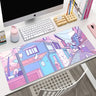 Cute Japan Cat Mouse Pad Large Gamer Mousepad DeskMat Computer Gaming Accessories Art Carpet 900x400 Play Mats Anime Office Mat