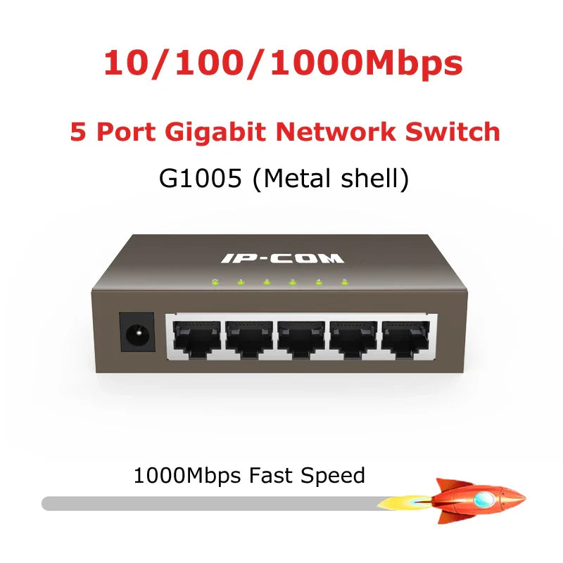 5 8 Port Full 1000Mbps Gigabit Network Switch Ethernet Smart Switcher High Performance RJ45 Hub Internet Splitter