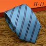 2024 new H Family 100% Silk Tie Creative Stripe Gift for Work Wedding 8cm Suit Accessories necktie  bowties  collared shirt