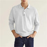 2023 burst spring autumn long sleeve V-neck button men's casual shirt polo shirt