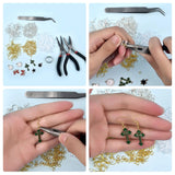 100/300pcs Plated 925 Silver Earring Hook Kit Ear Open Jump Ring DIY Christmas Earring Jewelry Making Findings Accessories Set