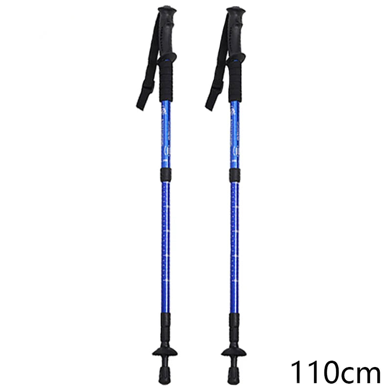 Trekking Poles Nordic Walking Sticks Telescopic Hiking Climbing Mountaineering Sticks Retractable Walking Cane 2pcs