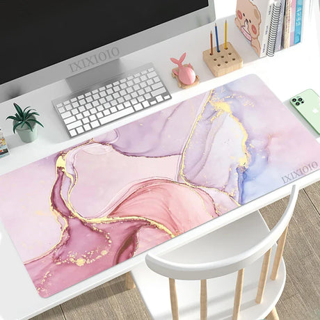 Mouse Pad Gamer Fashion Marble XL Computer Home Large Mousepad XXL Mechanical Keyboard Pad Non-Slip Office Accessories Mice Pad