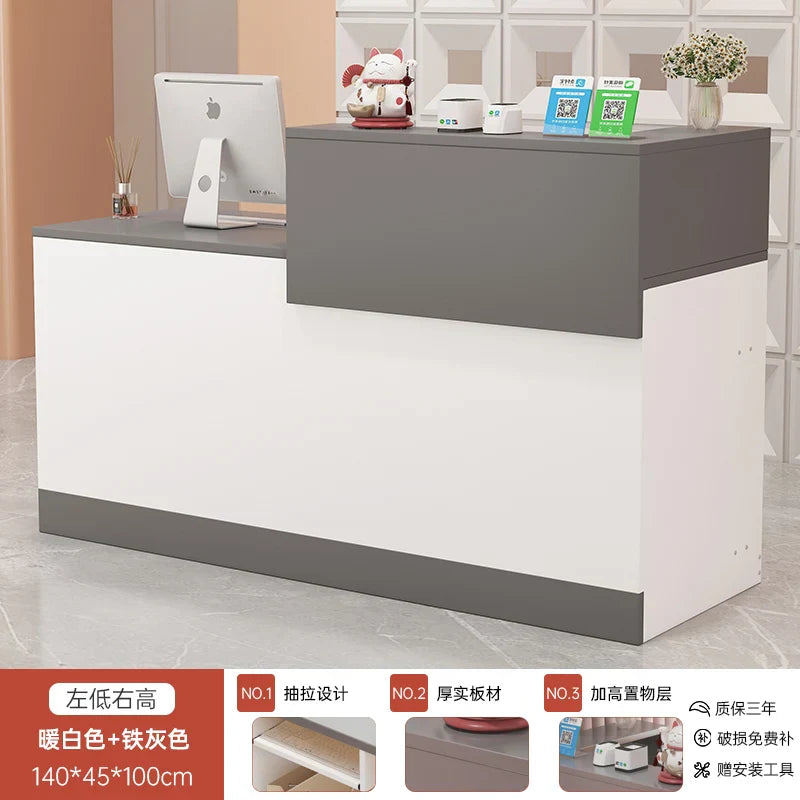 Small Desks Reception Desks Counter Counter Luxury Checkout Reception Desks Front Desk Mostrador Negocio Commercial Furniture