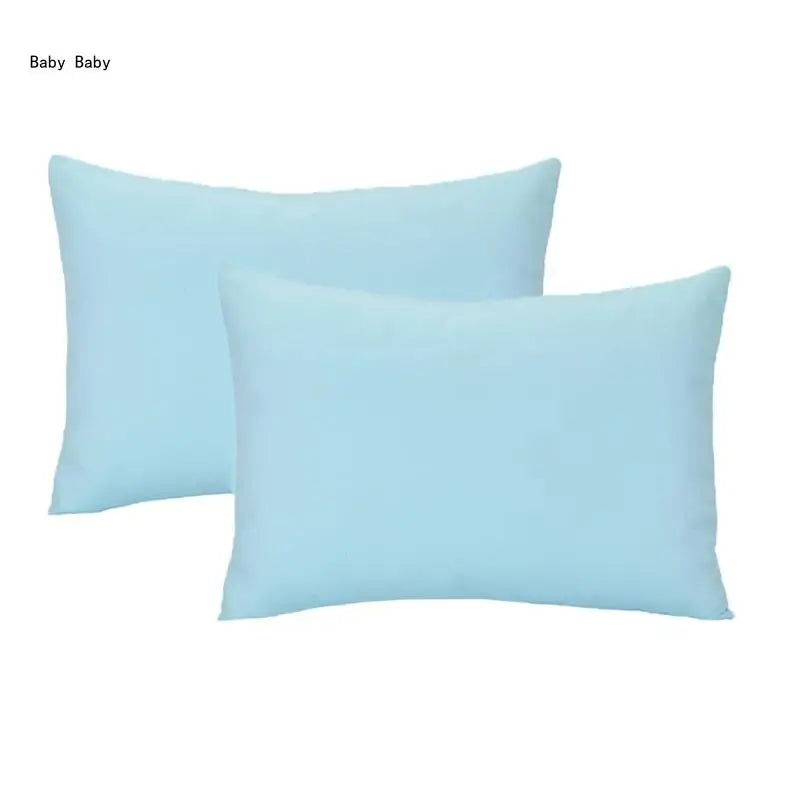 Kids Travel Pillowcase Children Soft Breathable Pillow Covers Envelope Pillow Case Microfiber Pillow Protect Cases 2PCS Q81A