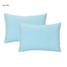 Kids Travel Pillowcase Children Soft Breathable Pillow Covers Envelope Pillow Case Microfiber Pillow Protect Cases 2PCS Q81A