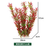 24-52cm Large Aquarium Plants Plastic Grass Fish Tank Decor Artificial Fake Water Plant Ornaments Aquarium Accessories