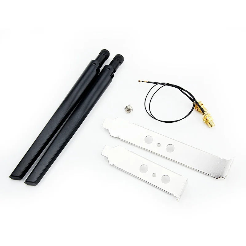 9560NGW WiFi Antenna Kit Dual Band 2.4G/5Ghz Wireless Bluetooth5.0 802.11AC M.2 CNVI for Intel 9560 Wi Fi Card Adapter