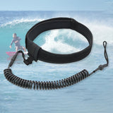 6mm Water Sport Surfboard Leash TPU Spring Rope Wrist Surf Leash Leash Waist Belt for Surfing/Standup Paddle Board/Kayak