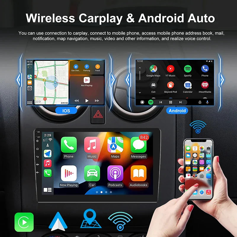 7"/9"/10" Android 11 Car Radio Androidauto Carplay 2 Din GPS Car Audio Automotive Multimedia Player car intelligent systems