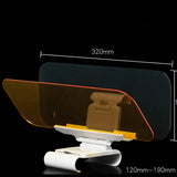 Car Sun Visor HD Anti-UV Day Night 2 in 1 Dazzling Goggle Vision Sun Block Anti-Dazzle Sunshade Rotatable Clear Driving Mirror