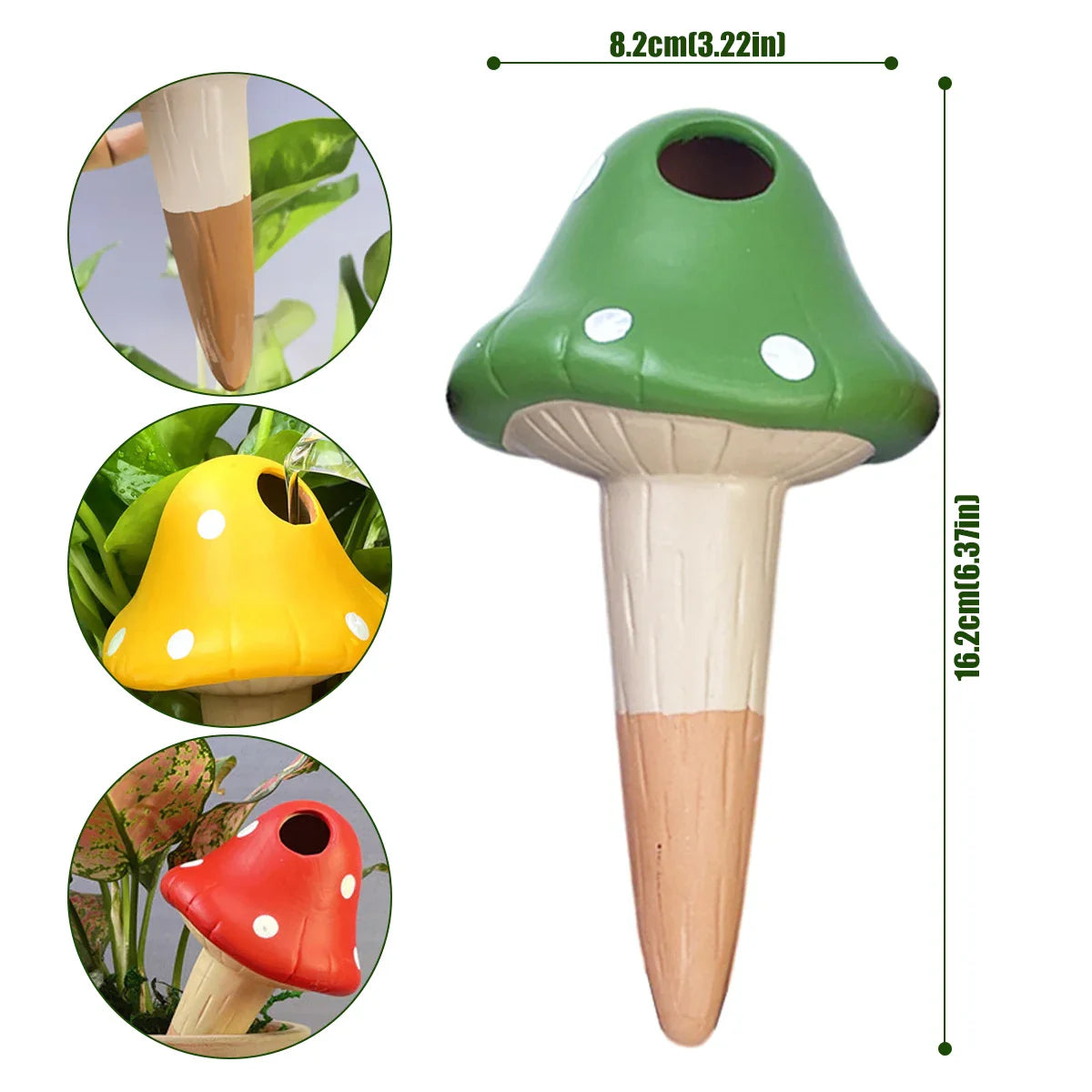 Automatic Drip Irrigation System Self Watering Cute Mushroom Spike Flower Plants Greenhouse Garden Auto Water Dripper Device New