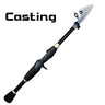 1.6m-2.4m Telescopic Fishing Rods Proable Short Travel Spinning Casting Rod Carp Bass Pike Trout Fishing Tools Lure Test 10-30g