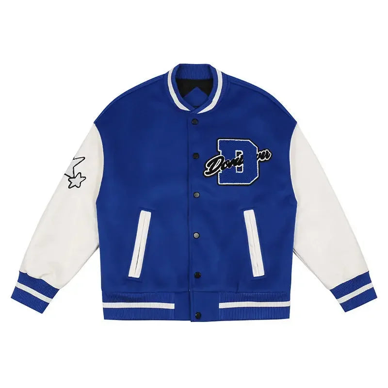 Street Popular Hip Hop Heavy Industry Jacket And Coat Men Y2K New Harajuku Fashion Joker Baseball Uniform Couple Casual Jackets