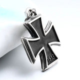 Saiye 316L Mens Stainless Steel 1813 1939 WW2 German Iron Cross Pendant Necklace Men Fashion Jewelry Wholesale