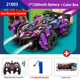 WLtoys F1 Drift RC Car With Led Lights Music 2.4G Glove Gesture Radio Remote Control Spray Stunt Car 4WD Electric Children Toys