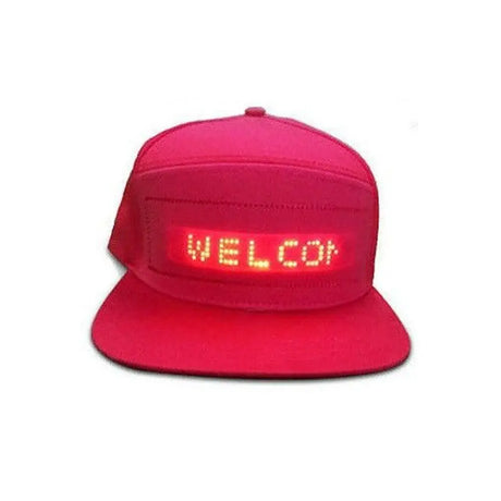 Unisex Baseball Cap USB Rechargeable Bluetooth APP Programmable LED Scrolling Message Display Board Hip Hop Street Snapback Hat