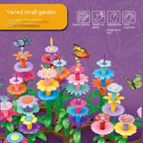 Flower Garden Building Toys Set For Kids Educational Activity for Preschool Toddler Creativity Stacking Block Games Gift