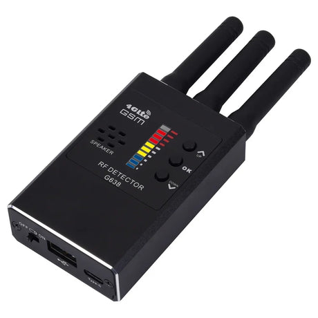 G638 Anti Spy Wireless RF Signal Detector Bug GSM GPS Tracker Hidden Camera Eavesdropping Device Military Professional Version