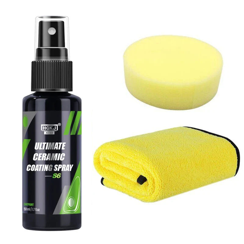 Car Hood Nano Coating Crystal Liquid Spray Paint Fast Film Car Wax Hydrophobic Wet & Dry Coating Cleaning Spray Car Protection