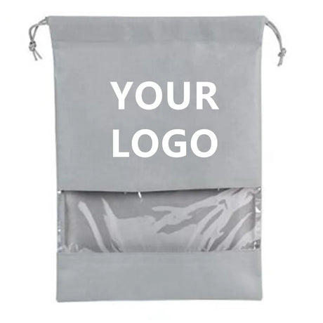 Waterproof Shoe Storage Bag, Thicken Non-woven Fabric, High Quality, Travel, Moisture-proof, Dustproof, Customized Logo, 10Pcs