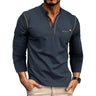 New Spring Polo T Shirt for Men Long Sleeves Single Pocket Casual Men's Social Polo Shirts Golf Shirt Men's Designer Clothing