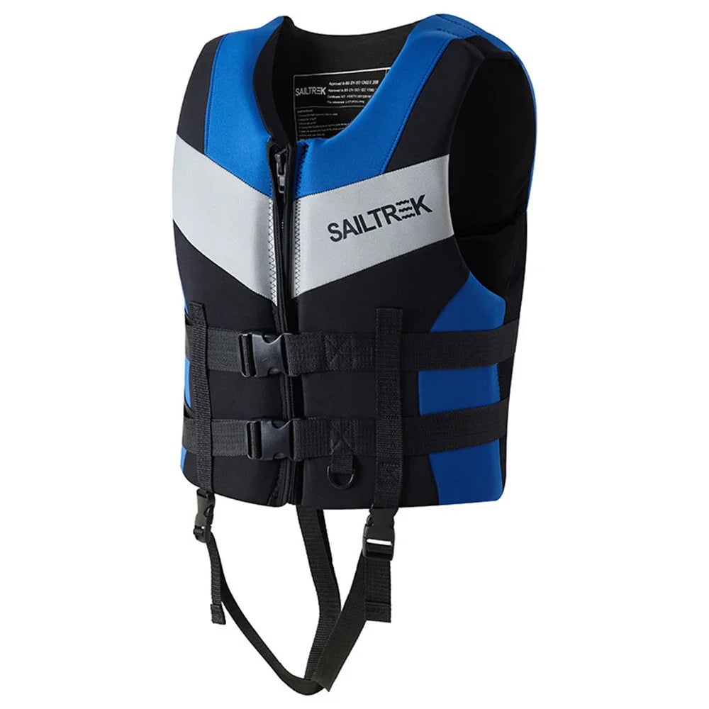 Adults Life Jacket Neoprene Safety Life Vest Water Sports Fishing Water Ski Vest Kayaking Boating Swimming Drifting Safety Vest